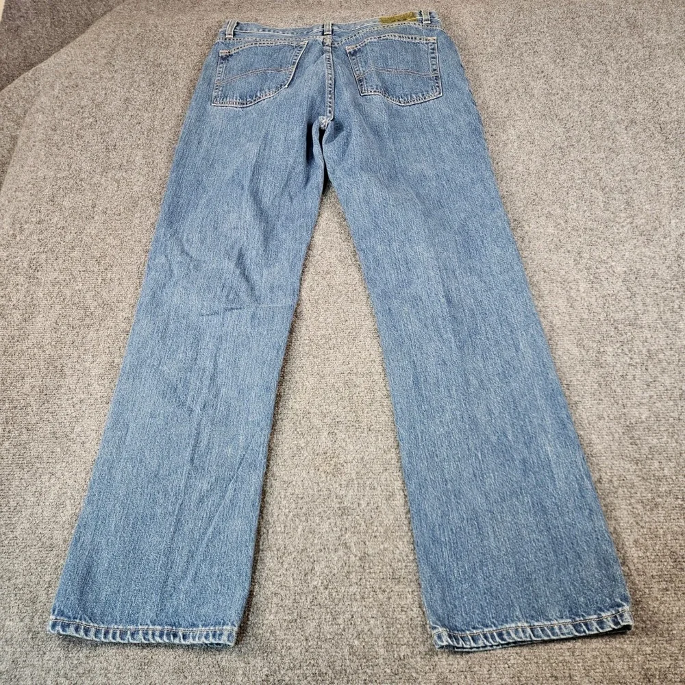 Polo Ralph Lauren Mens Straight Leg Jeans Medium Wash Blue Denim 34x32 RN41381